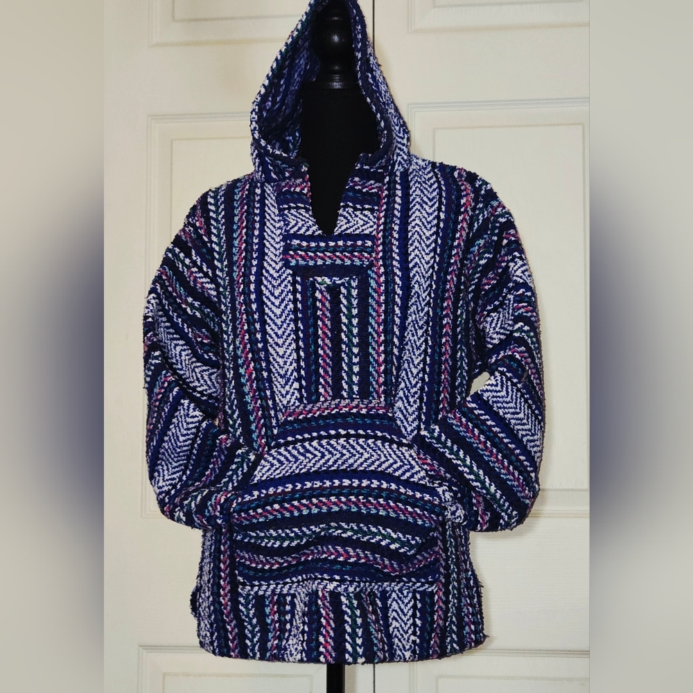 Women's Multicolor Patterned Hooded Jacket - Picture 2 of 9